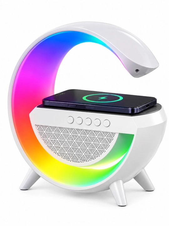 Bluetooth RGB kolonka, simsiz zaryadlash bilan