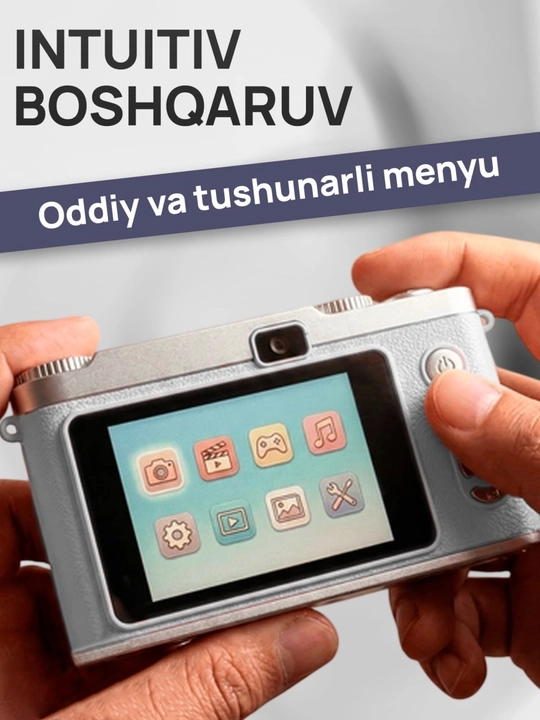 Raqamli fotoapparat AF 50 MP, 8X zum, 512 GB gacha xotira kartasini qo‘llab-quvvatlaydi