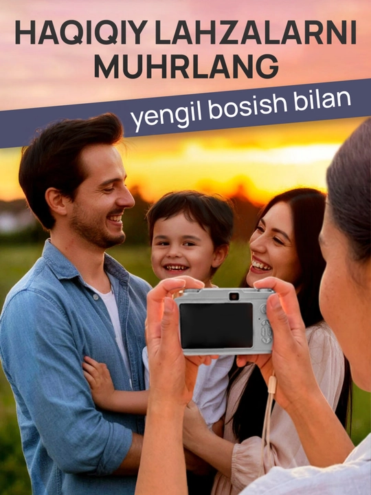Raqamli fotoapparat AF 50 MP, 8X zum, 512 GB gacha xotira kartasini qo‘llab-quvvatlaydi