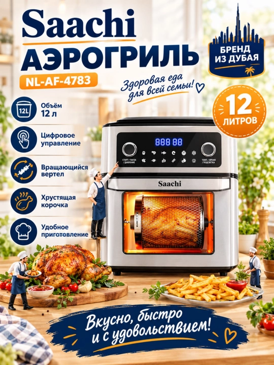 Elektr friturnisa Airgrill Saachi 12 L NL-AF4783 12 Litr - 