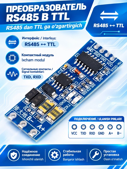 RS485 dan UART TTL ga O‘zgartirgich - 