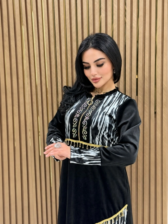 Ayollar va qizlar uchun ayollar to‘plami: ko'ylak lozim, bambuk matosi