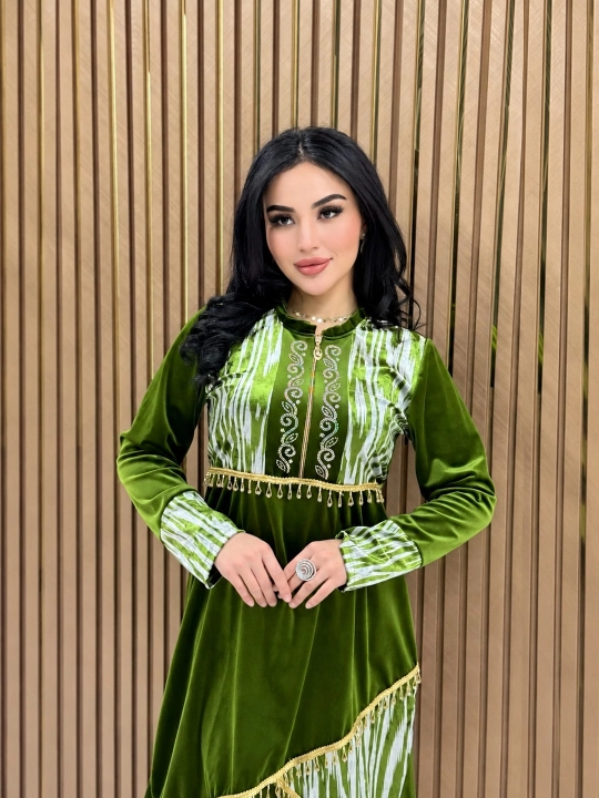 Ayollar va qizlar uchun ayollar to‘plami: ko'ylak lozim, bambuk matosi