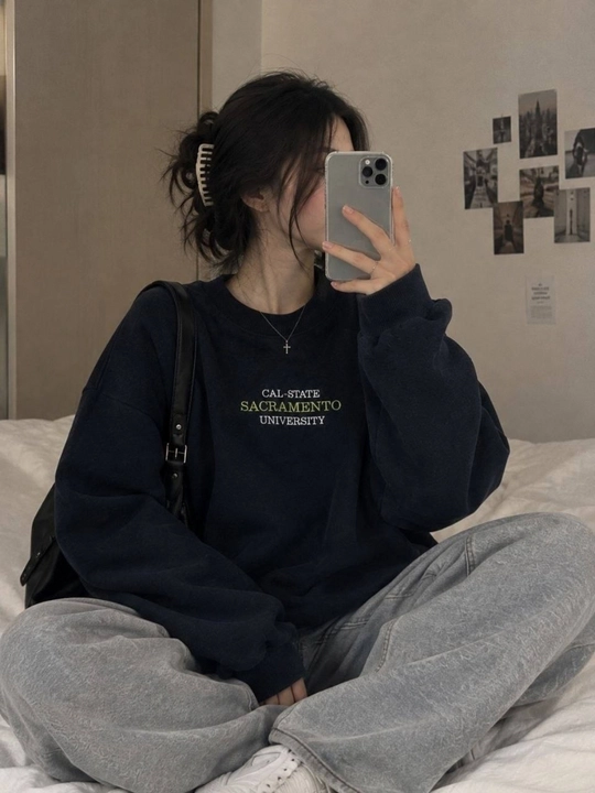 Jelika oversize svitshot, 100% paxta,
