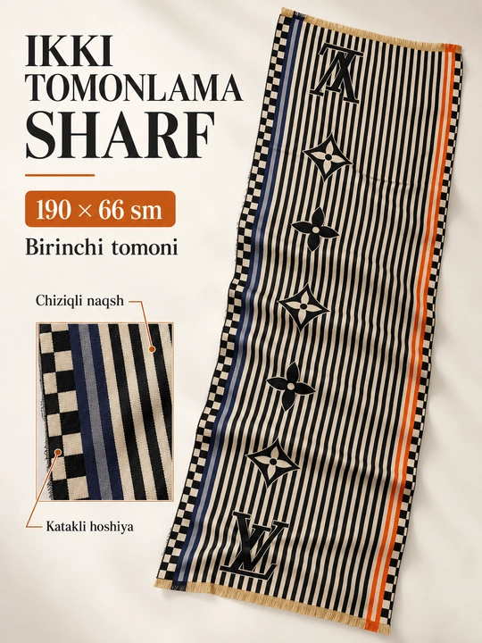Erkaklar sharfi ikki tomonlama, issiq qish sharf, palto uchun sharf, erkaklarga sovg'a