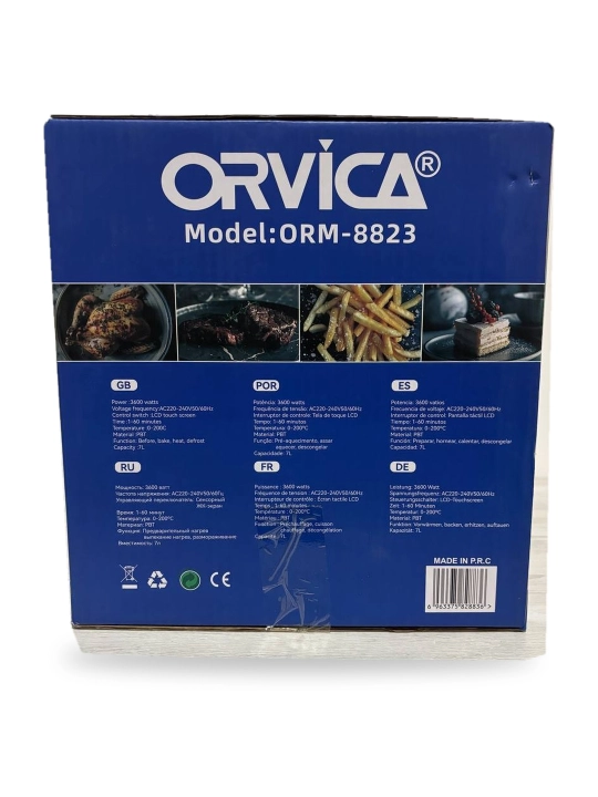 Aerogril Orvica ORM-8823, 7 L, 3600 Vt, sensorli LCD, 7 dastur