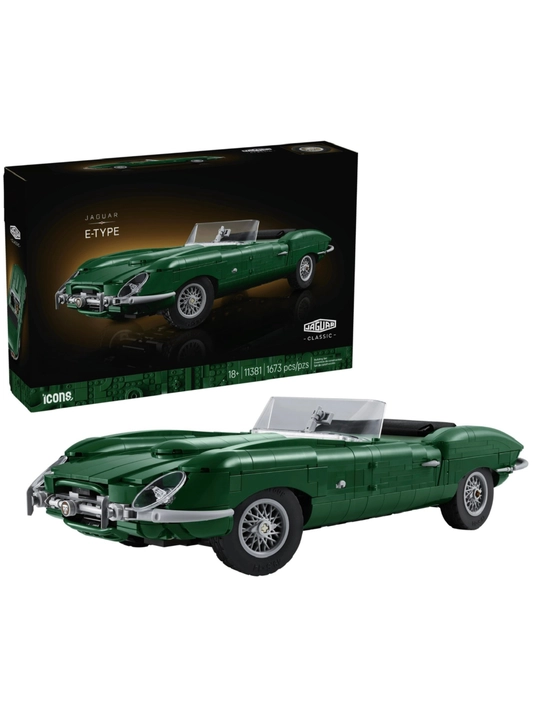 Конструктор Лего коллекционный ретро-автомобиль Jaguar E-Type, 1673 детали - 