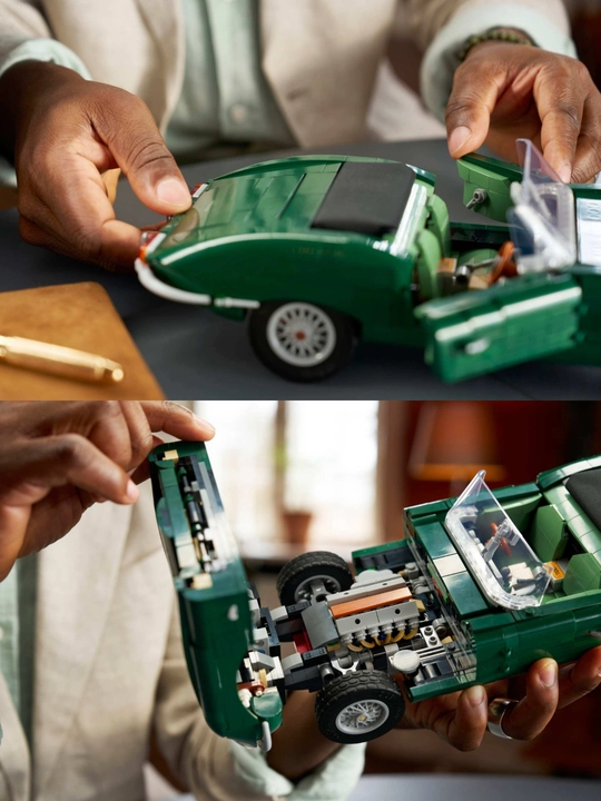 Конструктор Лего коллекционный ретро-автомобиль Jaguar E-Type, 1673 детали