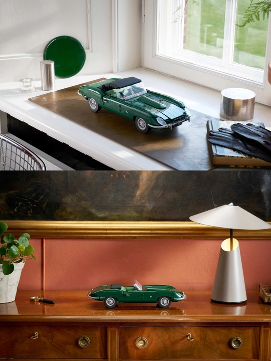 Конструктор Лего коллекционный ретро-автомобиль Jaguar E-Type, 1673 детали