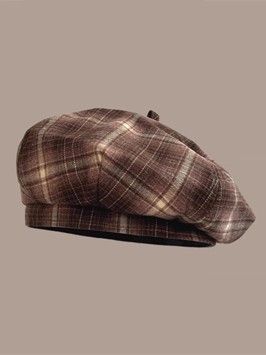 Ayollar bereti, shlyapa, qishki beretka, pilotka,mo‘ynali qalpoq,beret shapka,katak shapka - 