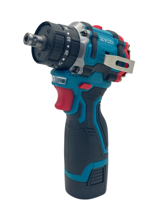 Akkumulyatorli cho'tkasiz zarbiy drel-shurupovert BIYOTI BYT-1015CR 16.8V, 45 N/m