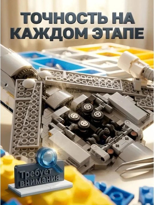Конструктор Icons Самолёт-носитель шаттла NASA, 2417 деталей
