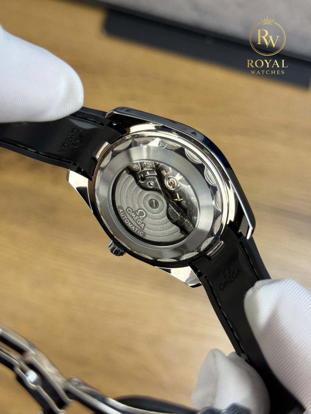 Erkaklar mexanik qo‘l soati, avtozavodli, Omega Seamaster uslubida