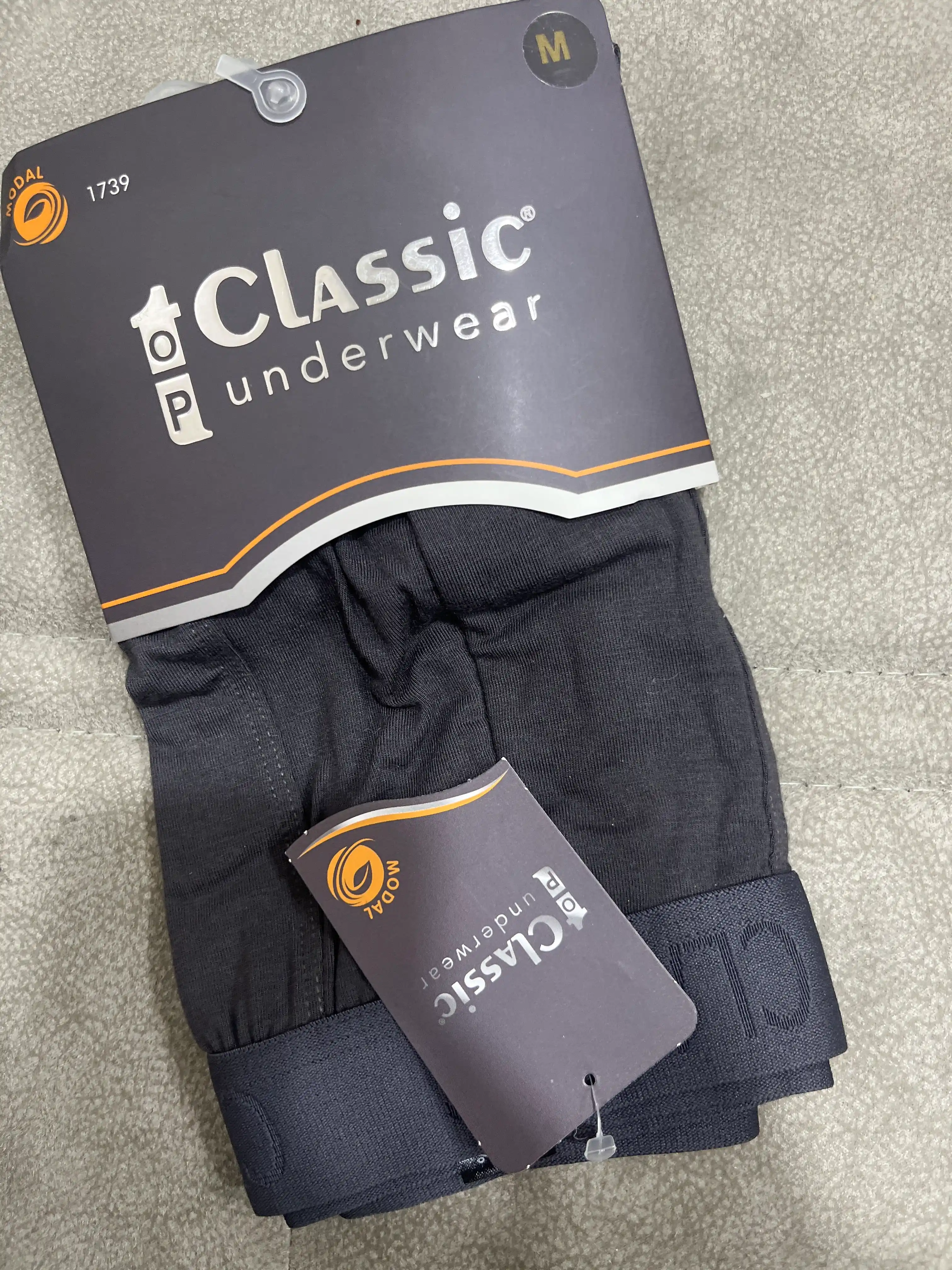 Erkaklar uchun bokser trusilar, paxtali klassik ichki kiyim