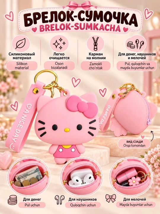 Hamyon,brelok,Hello-Kitty,sumka,box,orgonayzer, - 