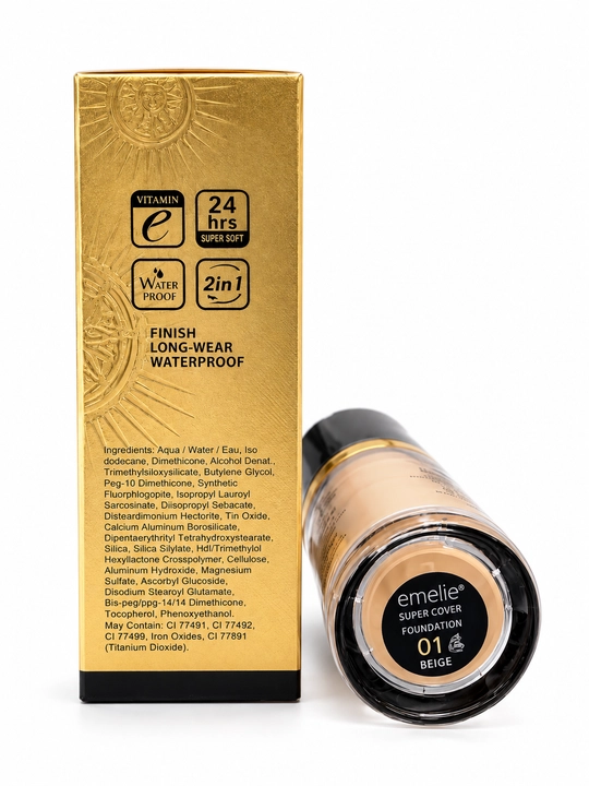 Тональный крем Emelie Paris Comfort Matte SPF 50 PA+++, с праймером, 30 мл