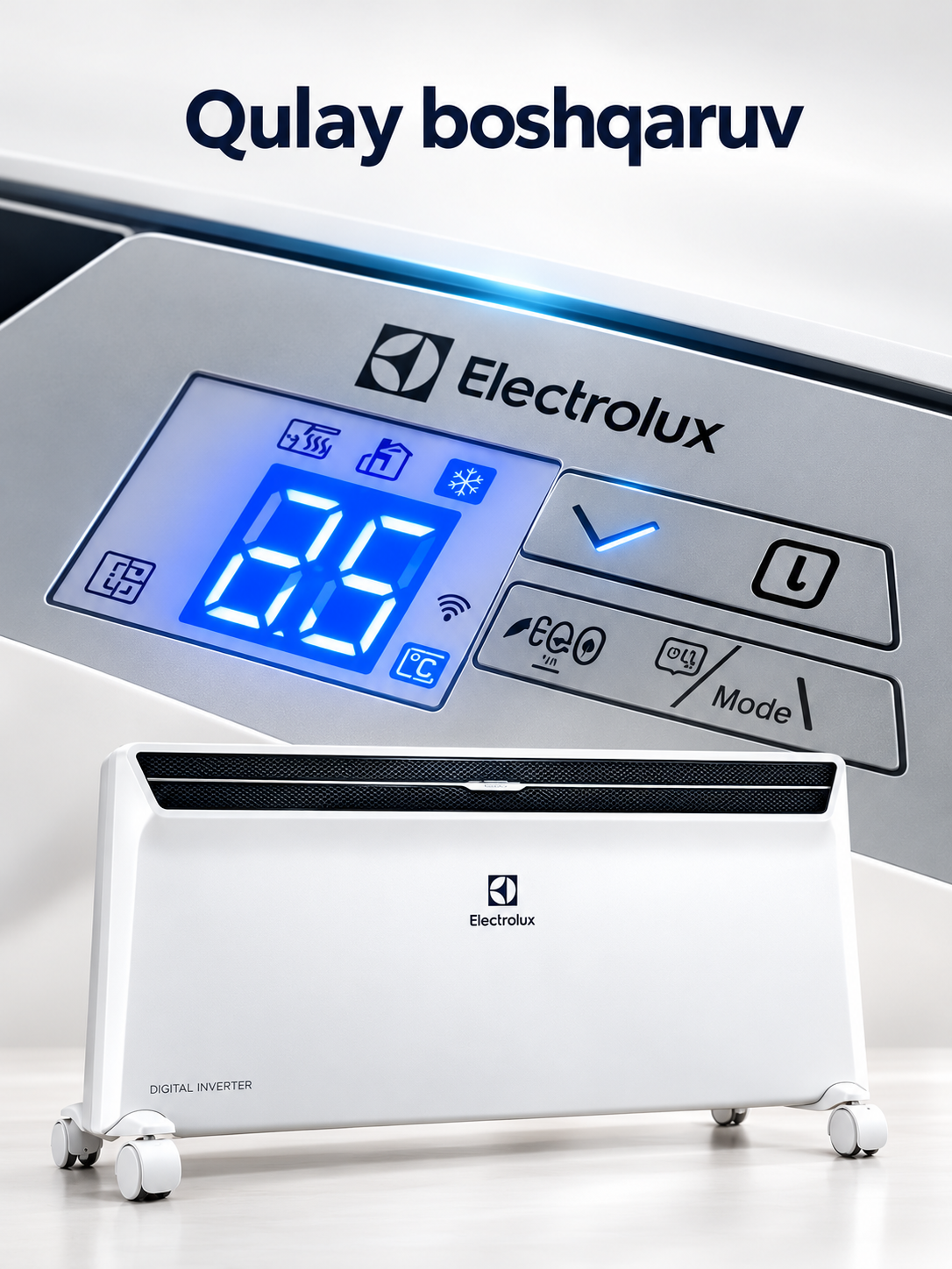 Electrolux ECH/AGI-2200 EU konvektor isitgich, inverterli, 2200 Vt, oq