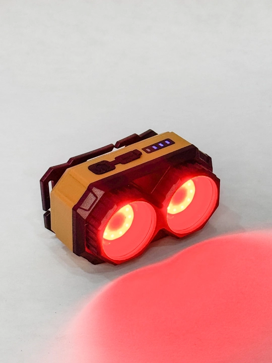 KX-008 akkumulyator va USB quvvatlagichli LED COB peshona chirog‘i
