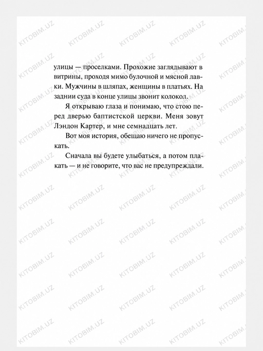 Спеши любить, Николас Спаркс