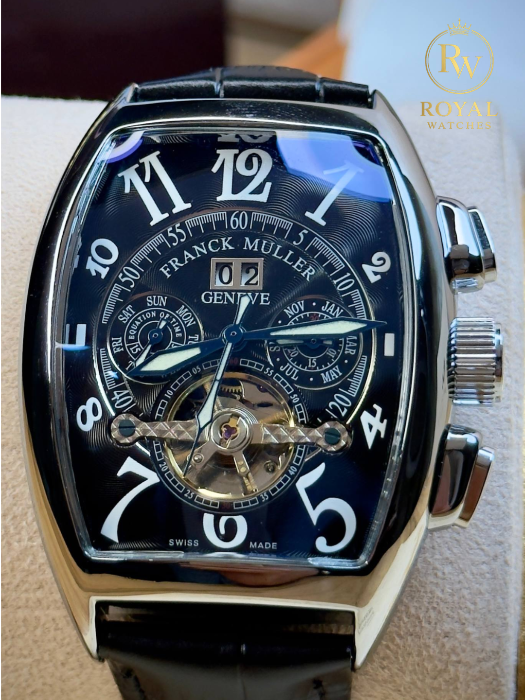 Erkaklar uchun mexanik qo‘l soati Franck Muller Geneve, avtomatik, sovg‘a qutisi