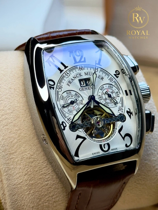 Erkaklar uchun mexanik qo‘l soati Franck Muller Geneve, avtomatik, sovg‘a qutisi - 