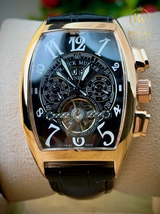 Erkaklar uchun mexanik qo‘l soati Franck Muller Geneve, avtomatik, sovg‘a qutisi - 