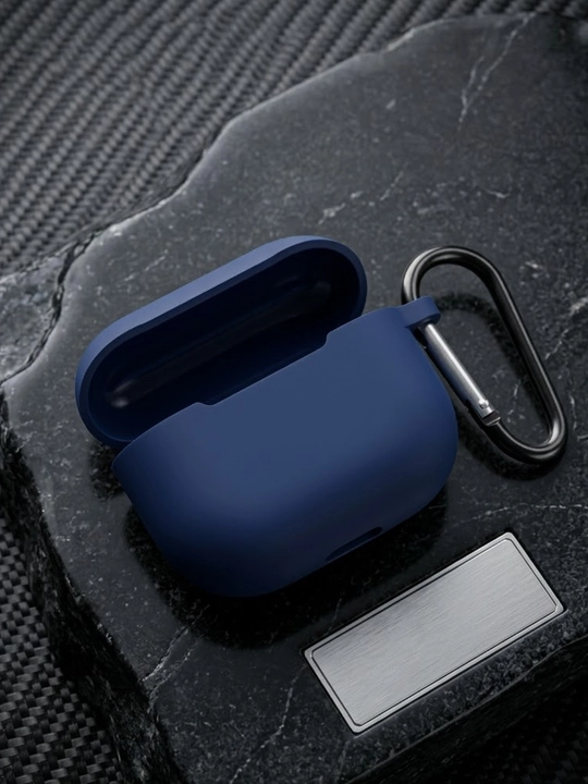 AirPods uchun silikon g‘ilof, karabinli