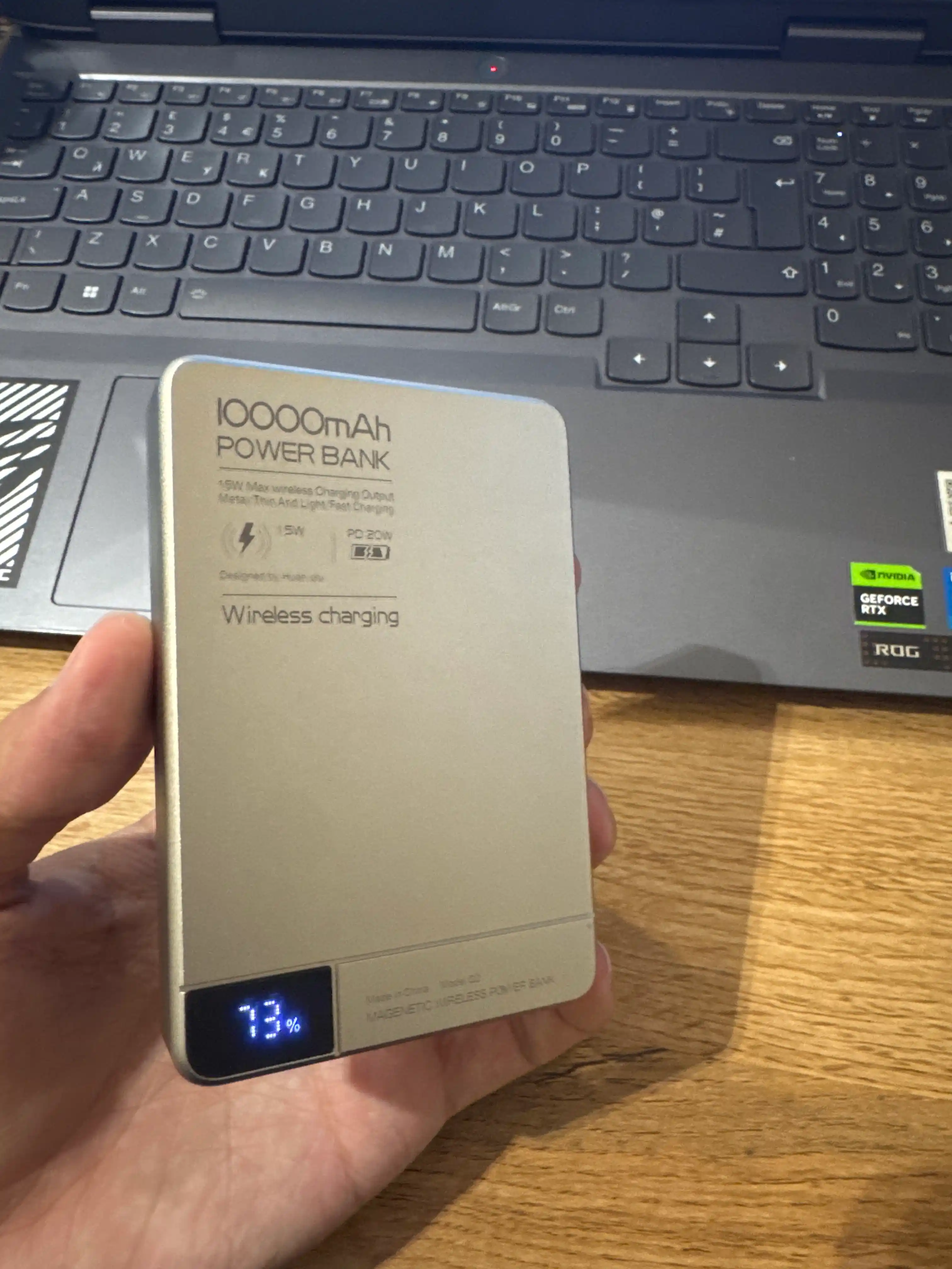 Беспроводной внешний аккумулятор MagSafe Power Bank, тонкий беспроводной повербанк