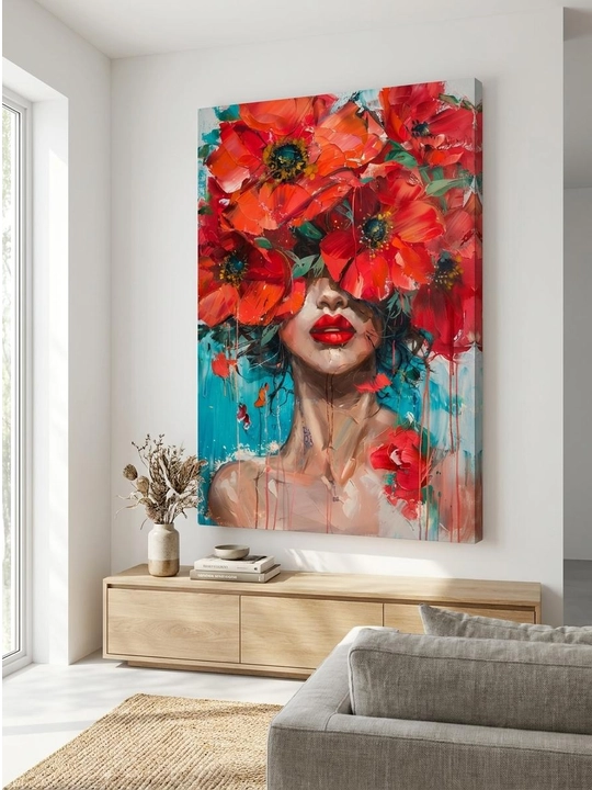 Xolst surat AURA DECOR Abstract Design — interyer uchun dekorativ rasm - 