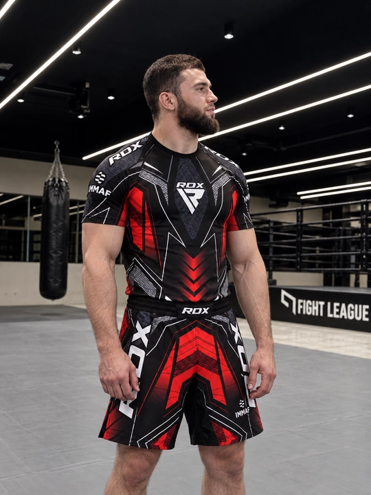 Erkaklar uchun MMA va BJJ uchun RDX IMMAF to‘plami, rashgard va shortiklar, S-3XL - 