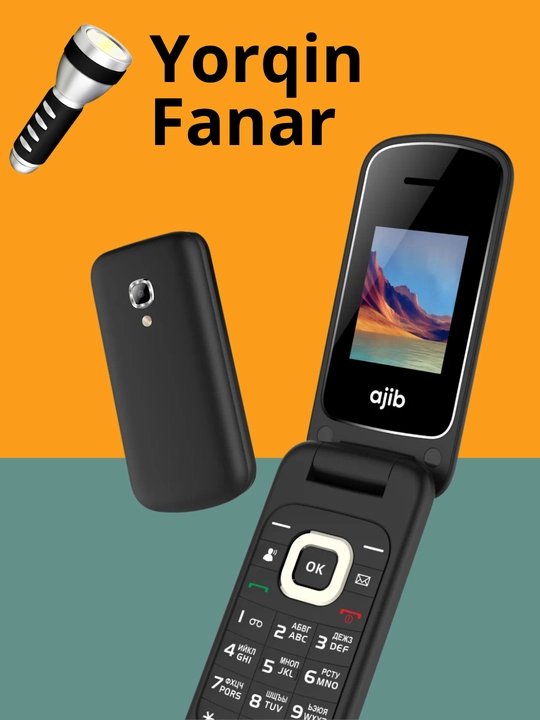 Flip, Ajib Flip, экран 1,77 дюйма, аккумулятор 1000 мАч, гарантия 12 месяцев