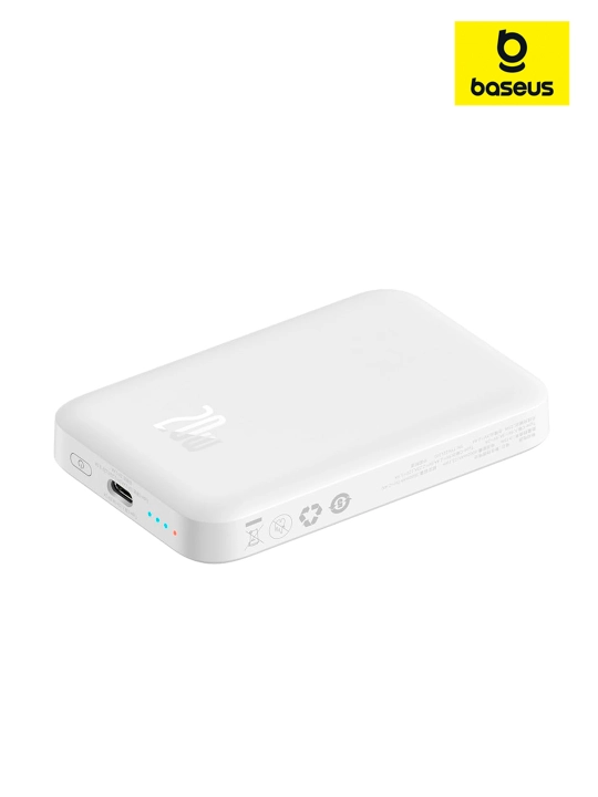Baseus MagSafe tashqi akkumulyatori, 10000 mA/soat simsiz zaryadlash imkoniyati
