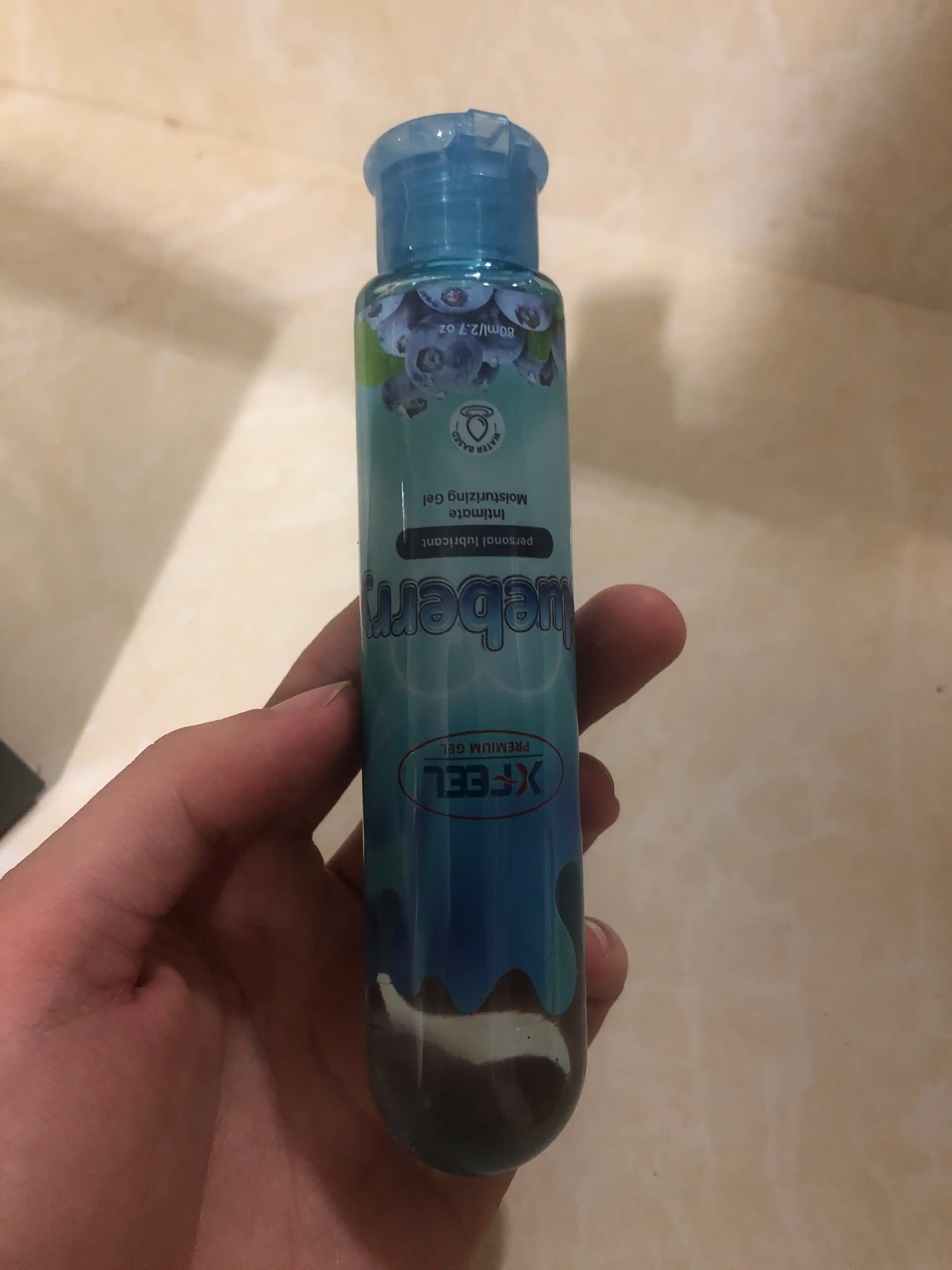Gel moylash vositasi, mevali, suvga asoslangan, yeyish mumkin, "XFEEL", 80 ml
