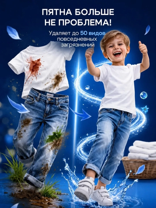 Гель для стирки Florey’s Day, с пятновыводителем, 3 л
