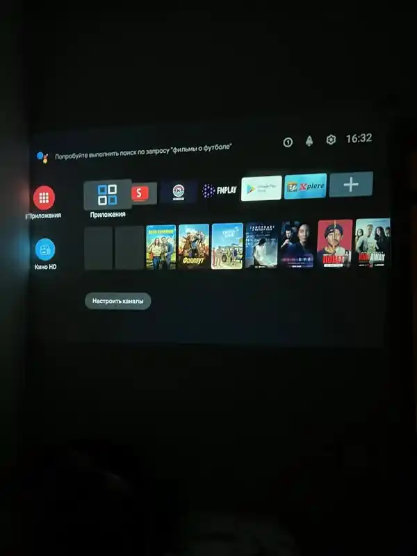 Домашний проектор со Smart TV и Wi-Fi, мини кинотеатр 4K Android, Xnano X6