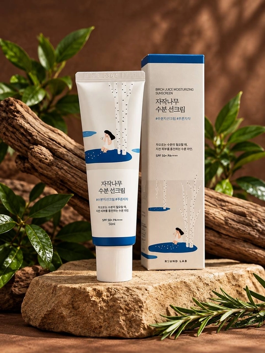 Крем Round Lab SPF50+ с экстрактом камелии; спрей с березовым соком SPF 50