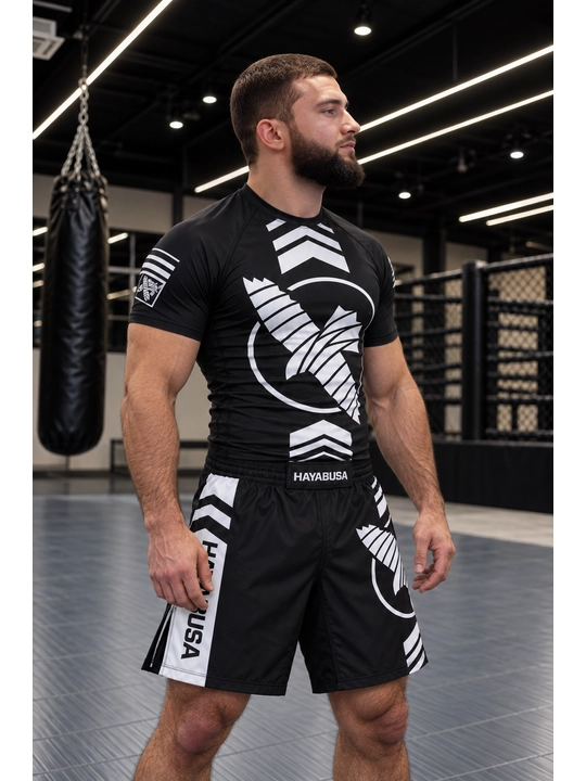 MMA, BJJ, greppling va mashg‘ulotlar uchun Hayabusa rashgard va shortiklari - 