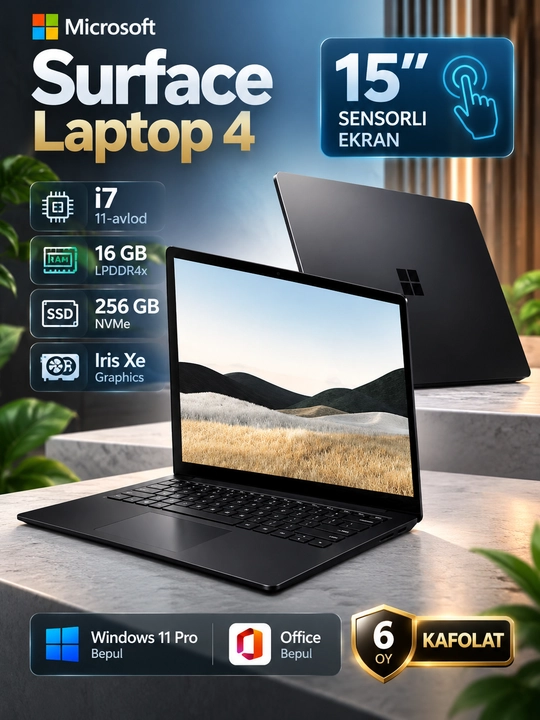 Ноутбук Microsoft Surface Laptop 4 i7-1185G7 16/256GB SSD 15″ 2K+ IPS Touch Win 11 Pro
