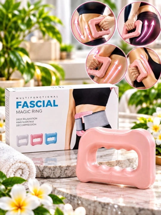 Fascia Magic Ring tana massajyori, qo‘l bilan ishlatiladigan, qorin, bel, son dumba uchun