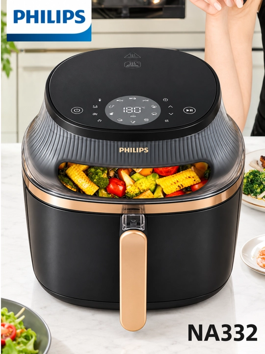 Philips aerogril, elektr havo frituryasi, sensorli boshqaruv, oshxona uchun