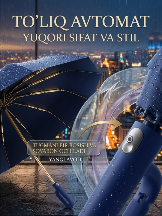 Ayollar va erkaklar uchun avtomatik soyabon