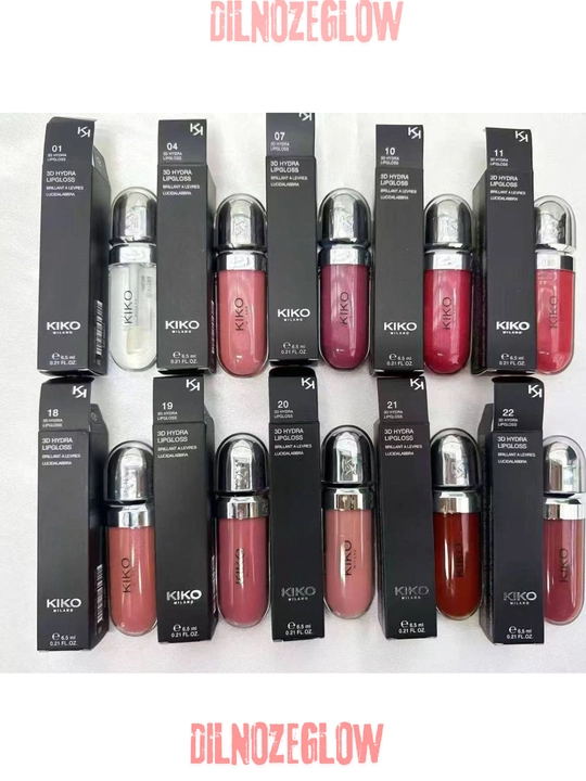 KIKO Milano 3D Hydra Lipgloss, увлажняющий блеск для губ с эффектом сияния, 6,5 мл