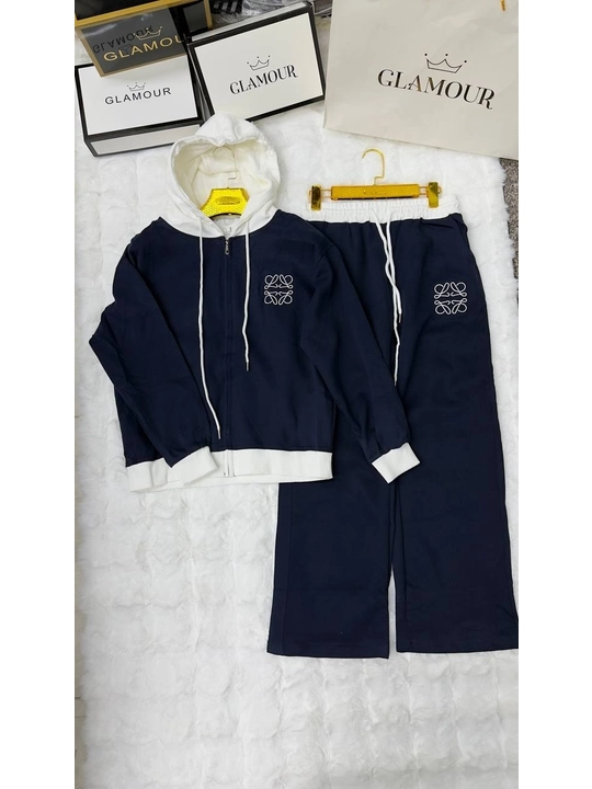 Ayollar sport kiyimi kostyumi hudi va shim qishki, issiq oversize - 