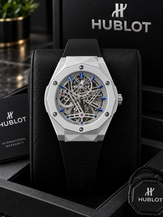 Hublot Skeleton White — Erkaklar uchun zamonaviy qo‘l soati - 