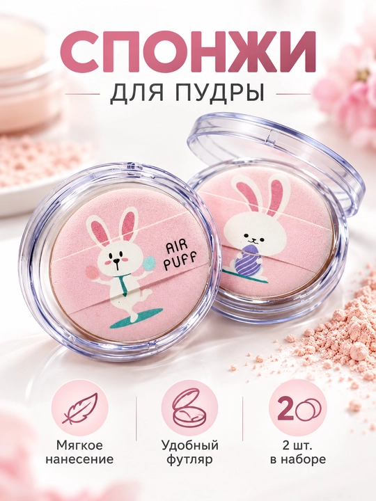 Набор спонжей для макияжа, губки для макияжа, спонж для макияжа, цвет может отличаться