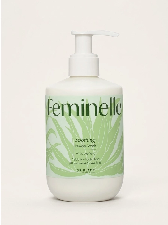 Aloe Vera va Mallow ekstrakti qo'shilgan Feminelle nozik intim gigiena geli