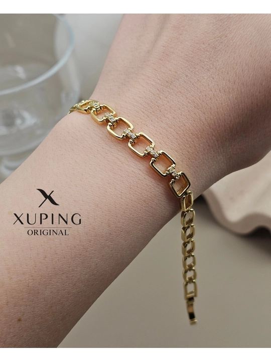 Женский браслет Xuping, 19 см, золотистый - 
