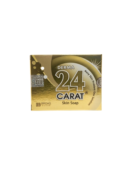 Мыло Derma 24 Carat с 24K золотом, для проблемной кожи лица и тела, сияние и красоты