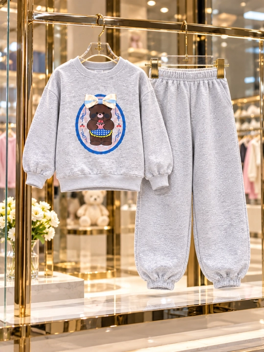 Спортивный костюм для девочки 2-6 лет, худи и широкие брюки, двойка для девочек, костюм