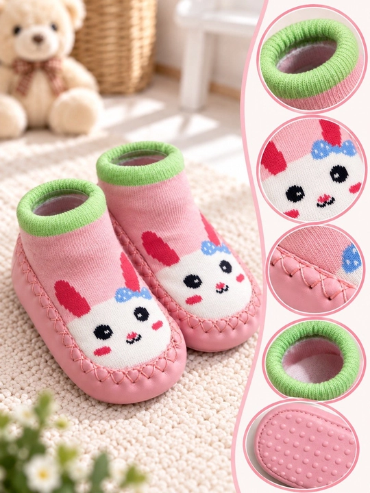 Детские носки для младенцев, нескользящие пинетки 1-2 лет